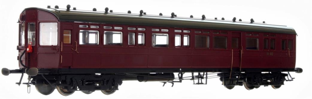 Dapol O Gauge 7P-004-014 BR ex-GWR Autocoach W40W British Railways 1957 Maroon Livery