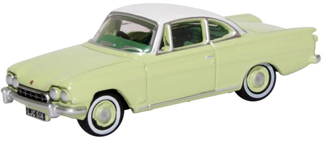 Oxford Diecast 1/76 76FCC001 Ford Consul Capri Lime Green/Ermine White