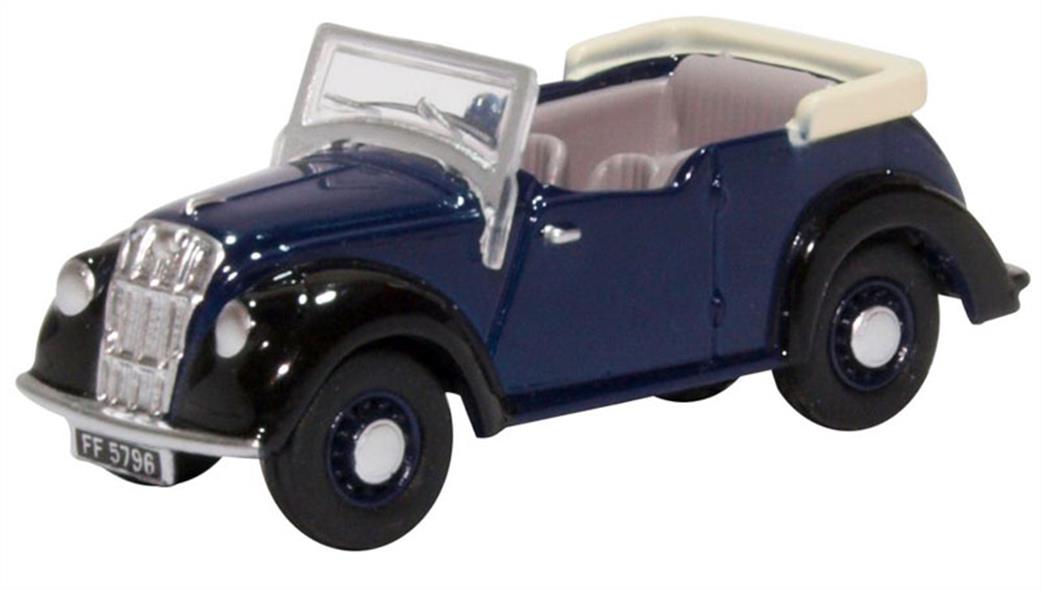 Oxford Diecast 1/76 76ME006 Morris Eight E Series Tourer Dark Blue