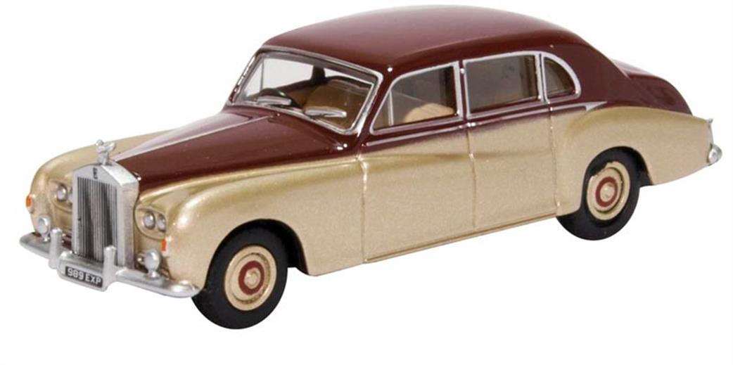 Oxford Diecast 1/76 76RRP5002 Rolls Royce Phantom V Burngundy/Silver Sand