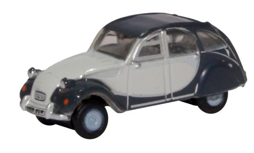 Oxford Diecast 1/148 NCT006 Citroen 2CV Charleston Two Tone Grey