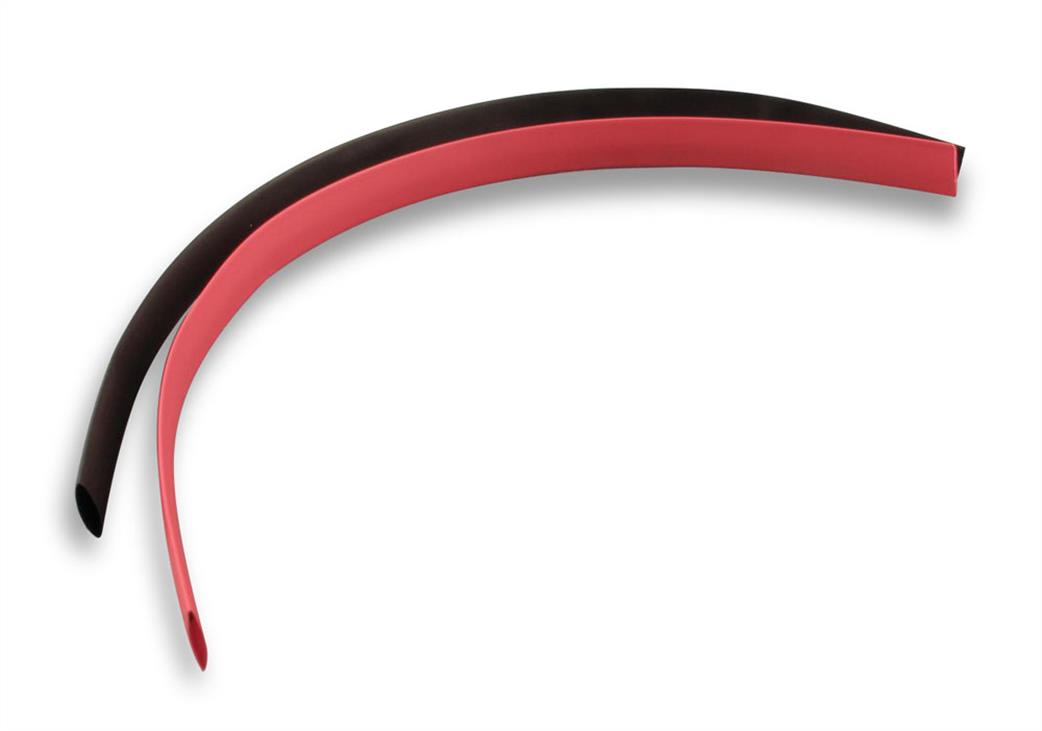 Logic RC  O-LG-HS06 6mm Red & Black HeatShrink 1 metre twin pack