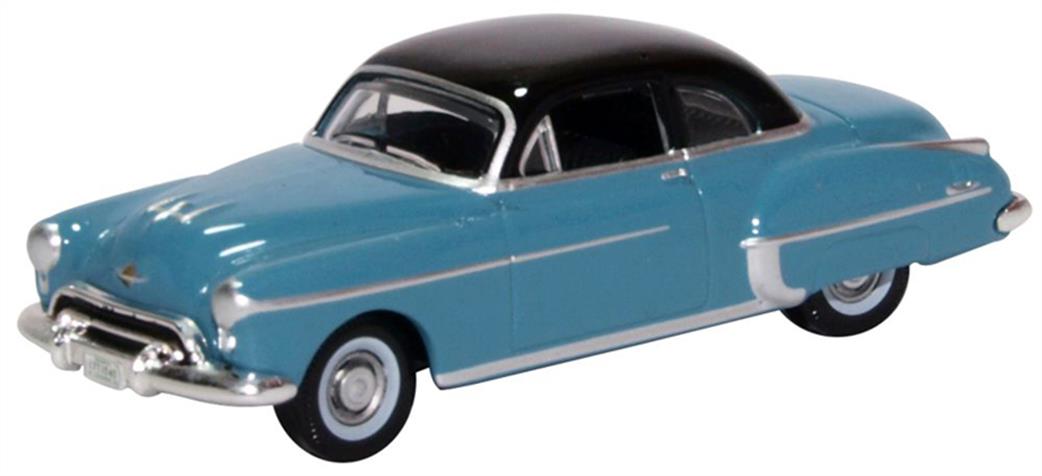 Oxford Diecast 1/87 87OR50002 Oldsmobile Rocket 88 Coupe 1950 Crest Blue/Black