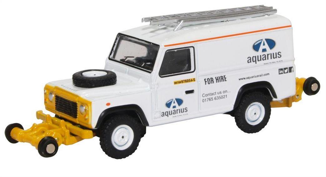 Oxford Rail 1/76 OR76ROR004 Aquarius Rail Technology Defender 90 Station Wagon