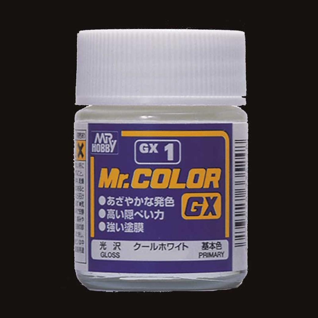 Gunze Sangyo  GX-2 2 Gloss Black Mr Colour Paint 18ml