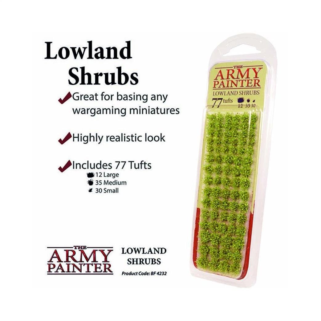 Army Painter  BF4232 Battlefields Lowland Shrubs 77 Tufts