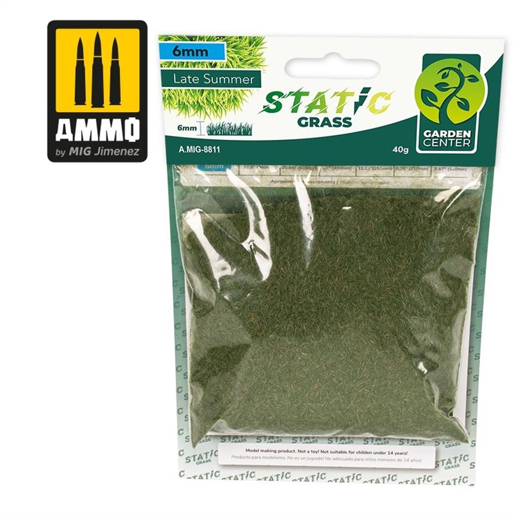 Ammo of Mig Jimenez  A.MIG-8811 6mm Static Grass Late Summer 40g