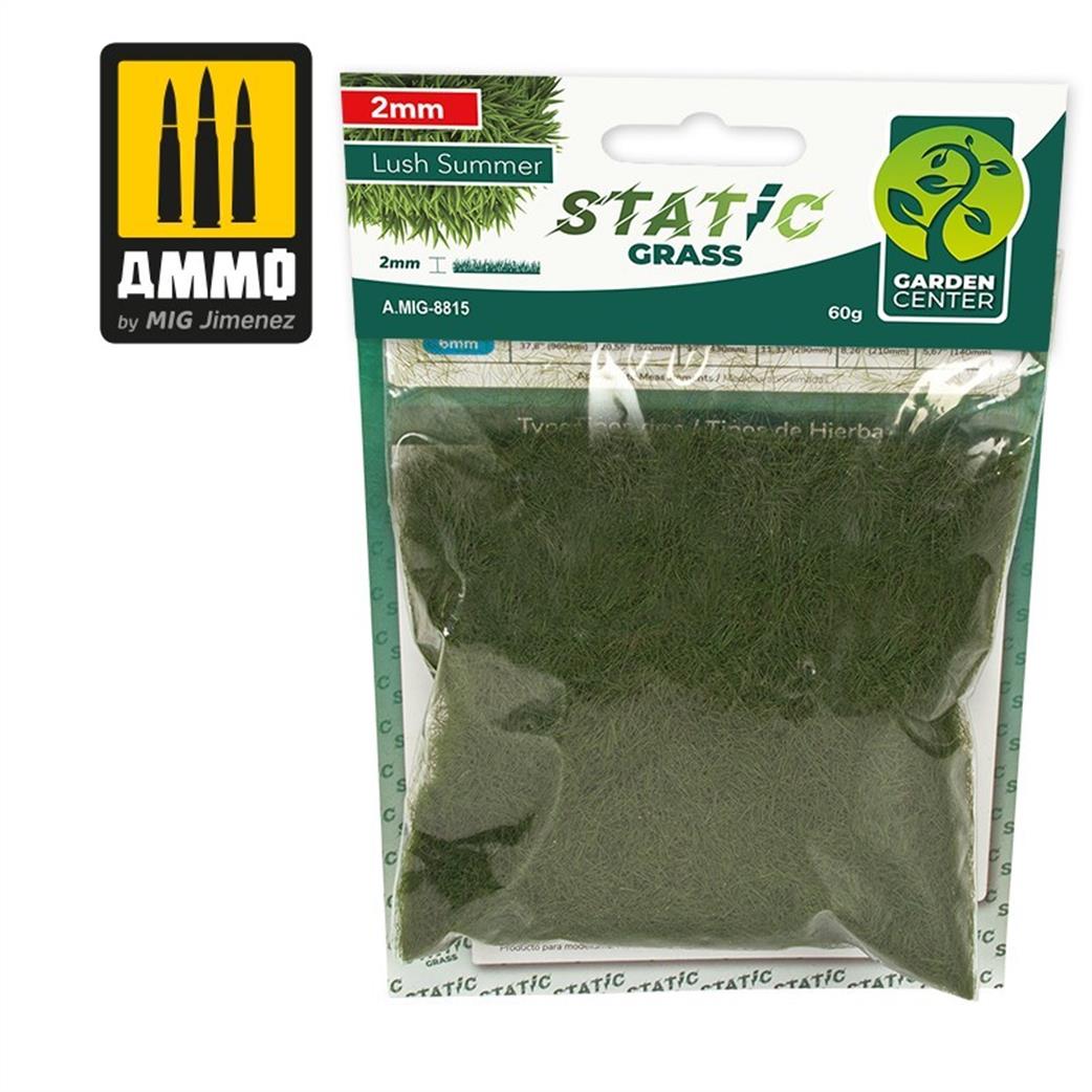 Ammo of Mig Jimenez  A.MIG-8815 2mm Static Grass Lush Summer 60g