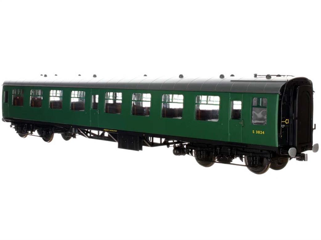 Dapol Lionheart Trains O Gauge 7P-001-102 BR Mk1 SO Second Open Coach SR Green S3824