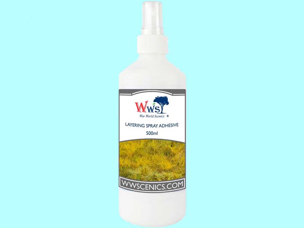 WWScenics  WSGL-014 Layering Spray Adhesive Pump Action 500ml for Static Grass