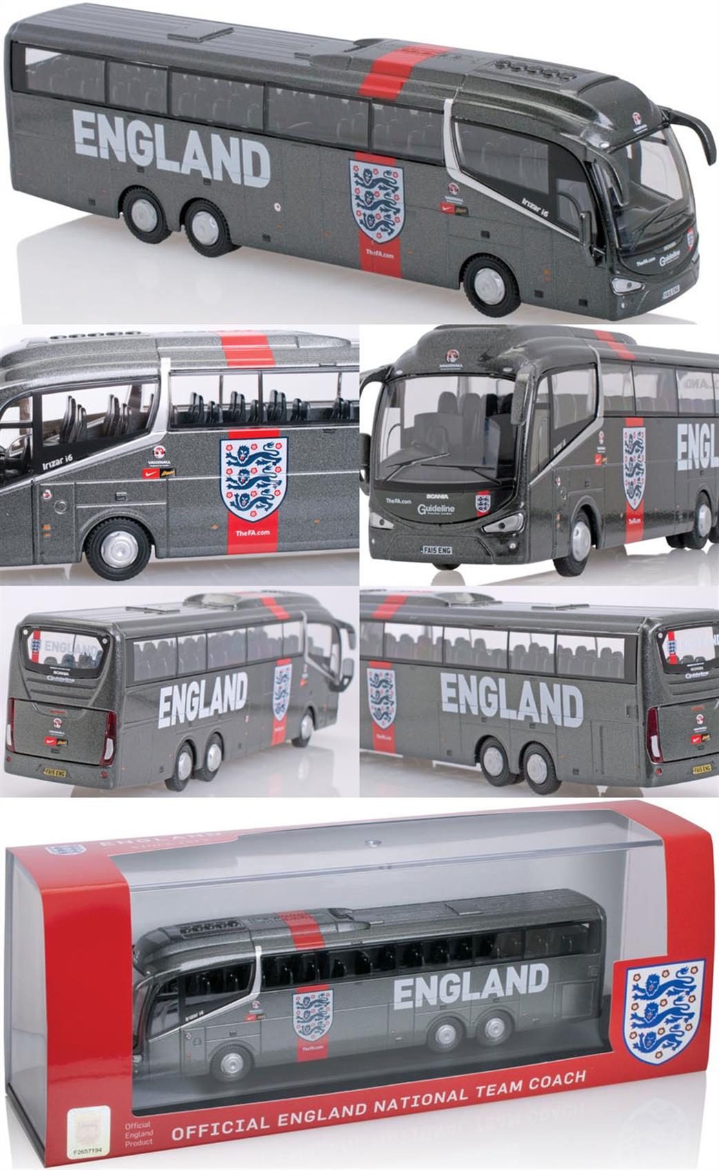 Oxford Diecast 1/76 76IR6005 Irizar i6 Guideline/ England Team Coach