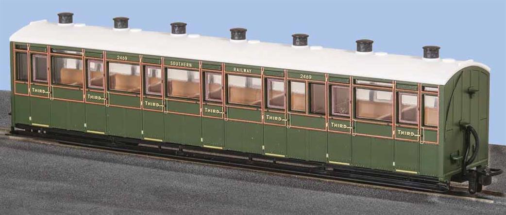 Peco OO9 GR-441A Lynton & Barnstaple All Third Coach 2469 Southern Railway Green Livery