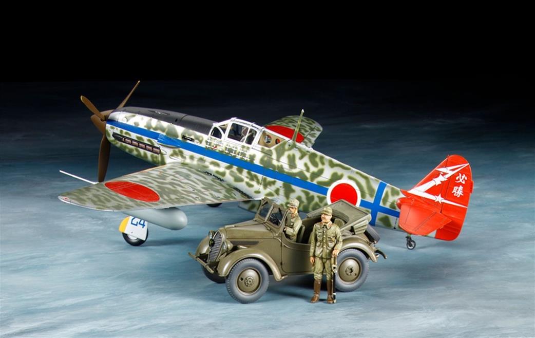 Tamiya 1/48 25203 KI-61 LD Hien (Tony) & 4x4 Kurogane Light Vehicle Set