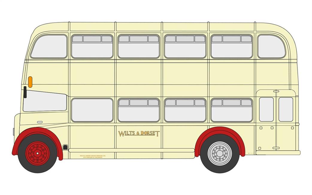 Corgi 1/76 OM40821B Bristol Lodekka, Wilts and Dorset, 38A Sailsbury Limited Stop Bus Model