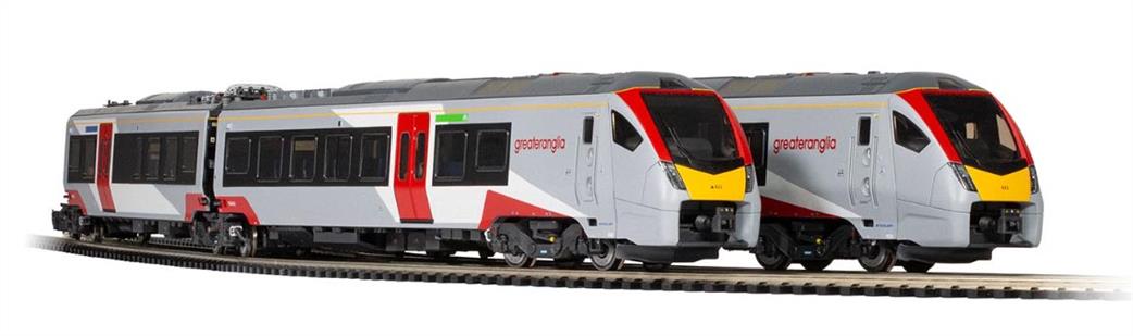 Hornby OO R3964A Greater Anglia Class 755/4 4 Car FLIRT Train Pack