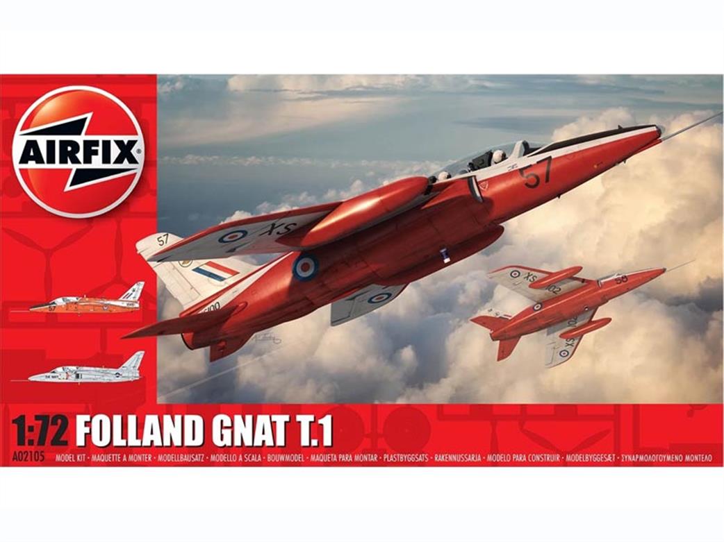 Airfix 1/72 A02105 Folland Gnat T.1 Aircraft kit