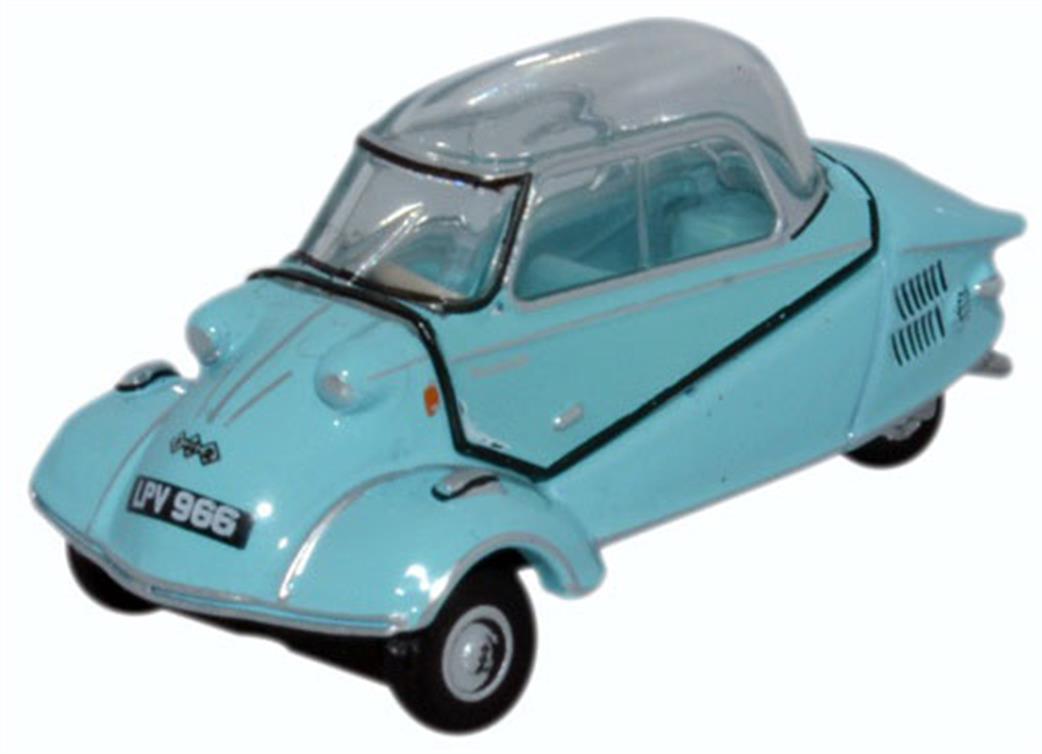 Oxford Diecast 1/76 76MBC004 Messerschmitt KR200 Bubble Top Light Blue