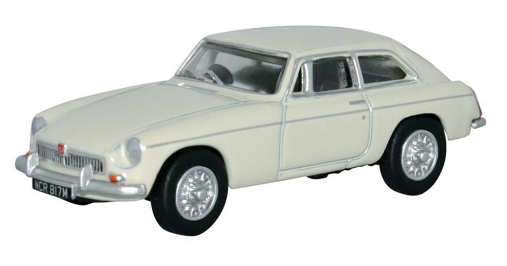 Oxford Diecast 1/76 76MGBGT003 MGBGT Glacier White Car Model