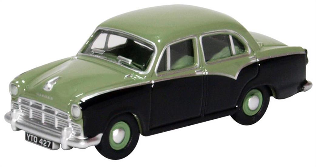 Oxford Diecast 1/76 76MO007 Morris Oxford III Sage Green/Twilight Grey