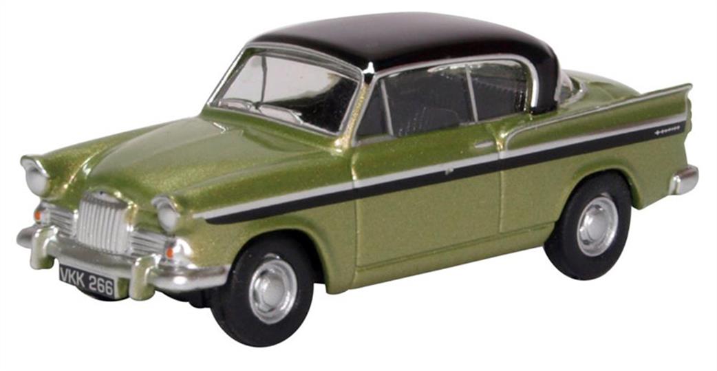 Oxford Diecast 1/76 76SR007 Sunbeam Rapier MKIII Light Green Metallic & Embassy Black