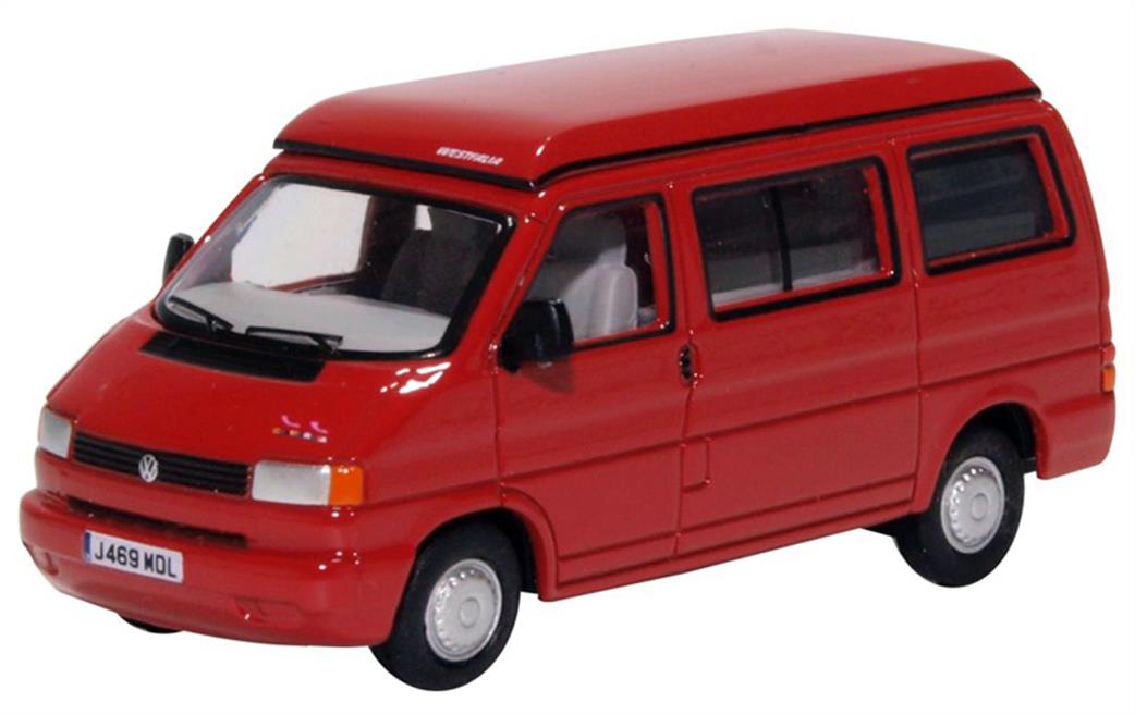 Oxford Diecast 1/76 76T4001 VW T4 Westfalia Camper Paprika Red