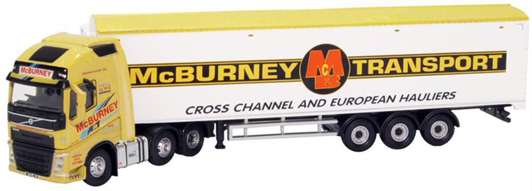 Oxford Diecast 1/76 76VOL4008 Volvo FH4 GXL Walking Floor McBurney Transport Lorry Model