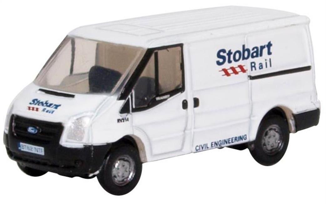 Oxford Diecast 1/148 NFT012 Ford Transit Mk5 Stobart Rail Low