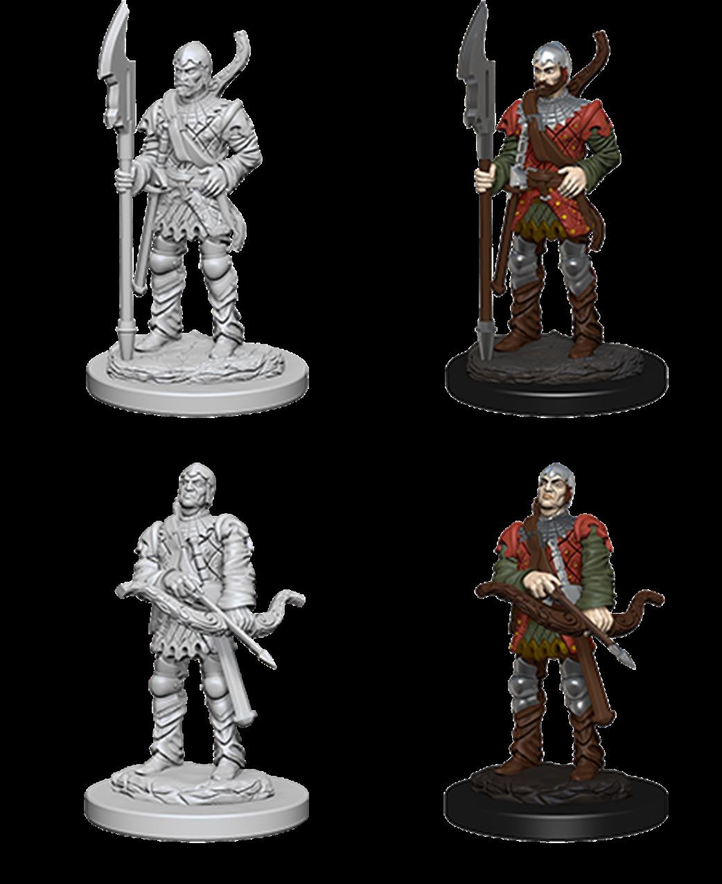 Wizkids  72583 Town Guards: Pathfinder Deep Cuts Unpainted Miniatures