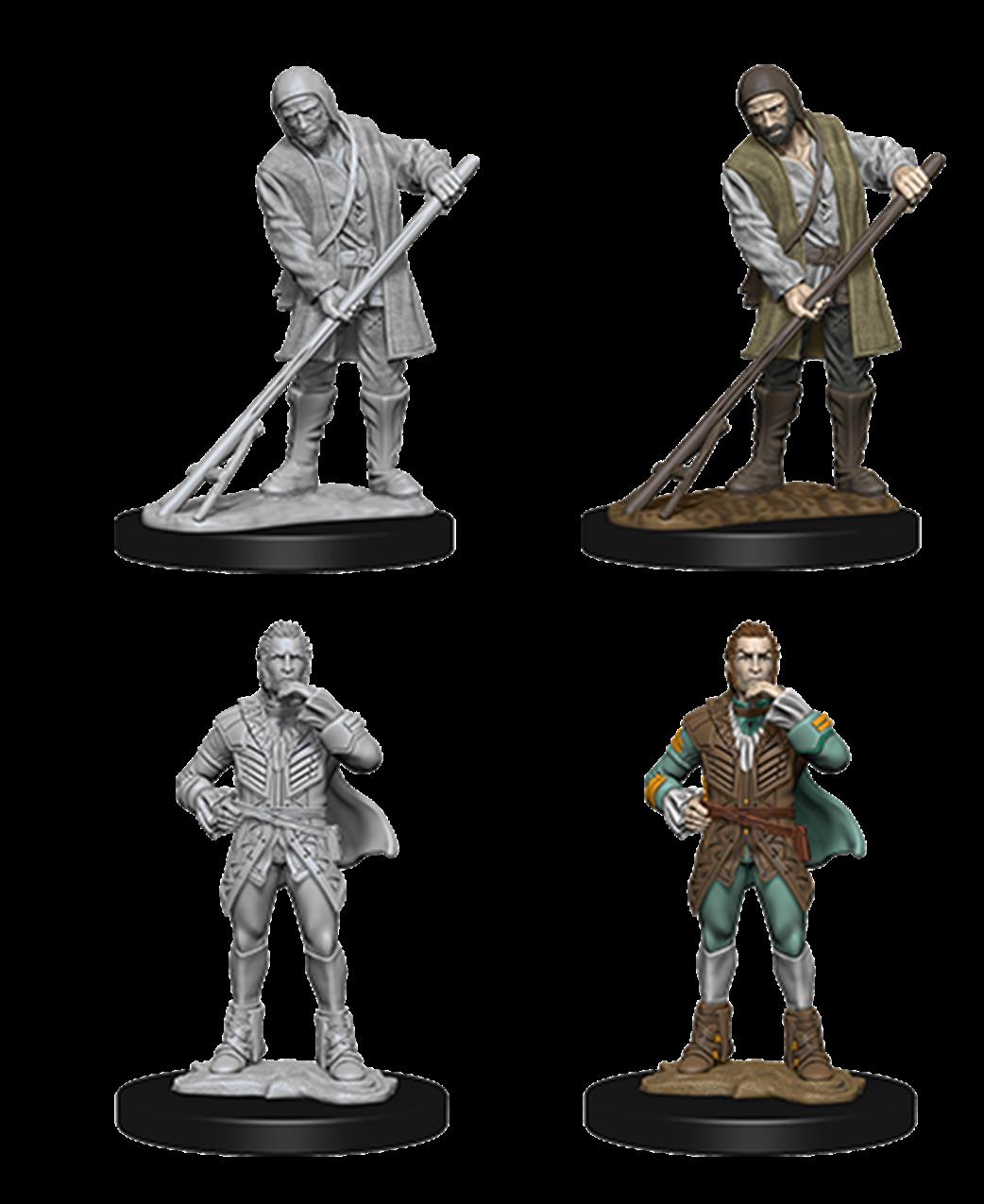 Wizkids  72585 Towns People: Pathfinder Deep Cuts Unpainted Miniatures