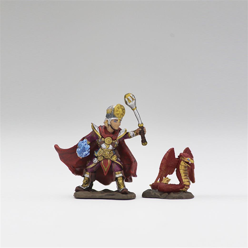 Wizkids  73321 Boy Cleric & Winged Snake: Wizkids Wardlings Miniatures