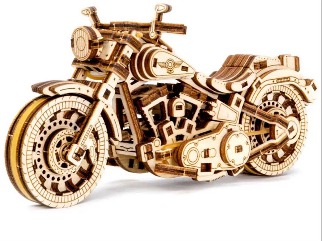 Wooden City  WR342 Cruiser V-Twin Motorbike 3D Wood Construction Kit