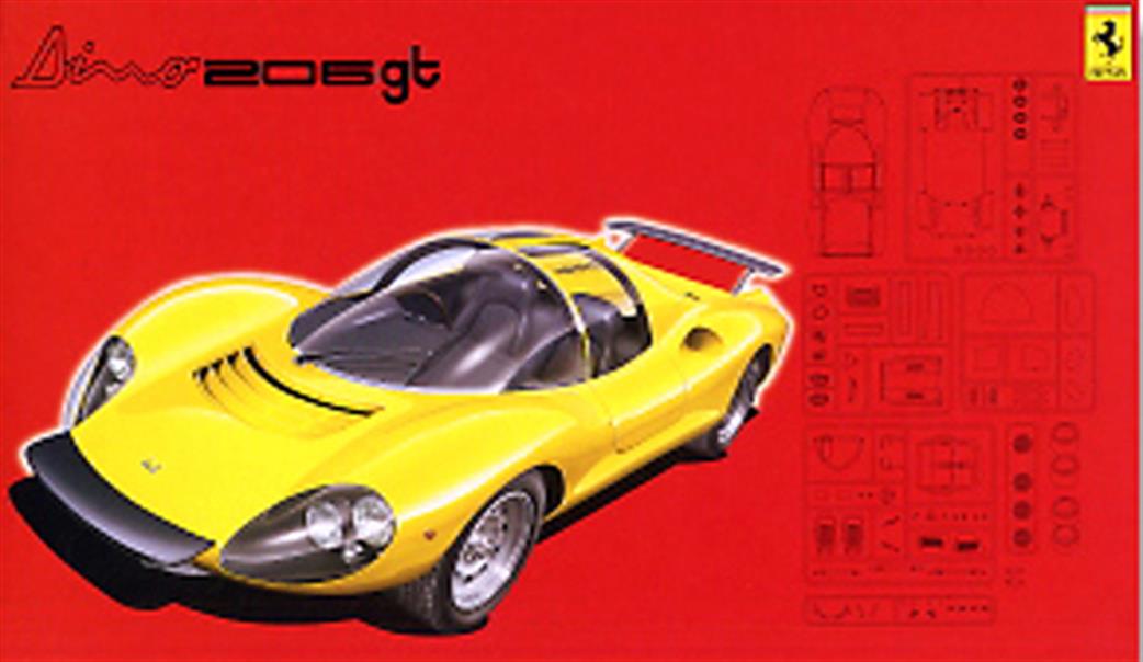 Fujimi 1/24 123639 Ferrari Dino 206GT Sportscar Kit RS-76