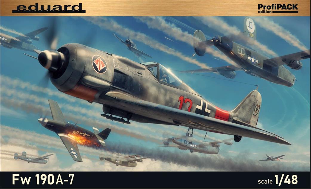 Eduard 1/48 82138 German FW190A-7 WW2 Profipack Plastic Kit