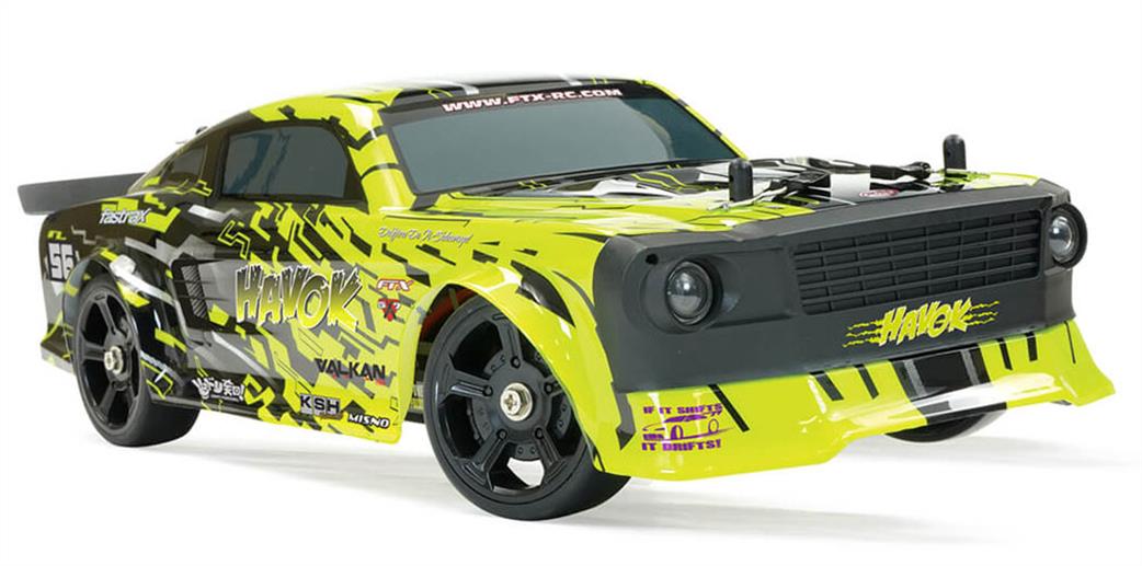 FTX 1/14 FTX5598YL Havok Drift Roadster 1/14th 4wd RTR Yellow