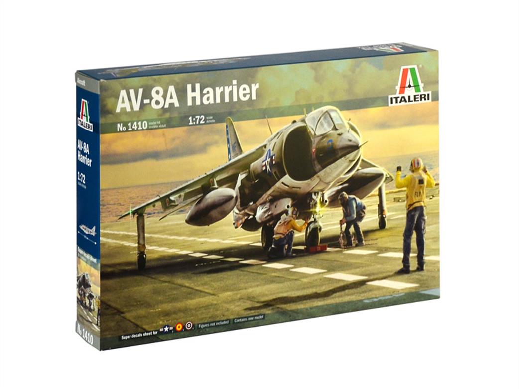 Italeri 1/72 1410 Harrier AV-8A Jump Jet Aircraft Kit