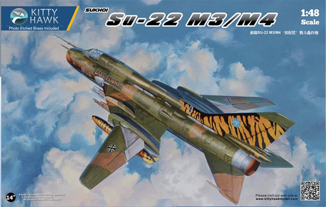 Kitty Hawk 1/48 KH80146 SU-22 Su-17m3/m4 Fighter F Jet Aircraft