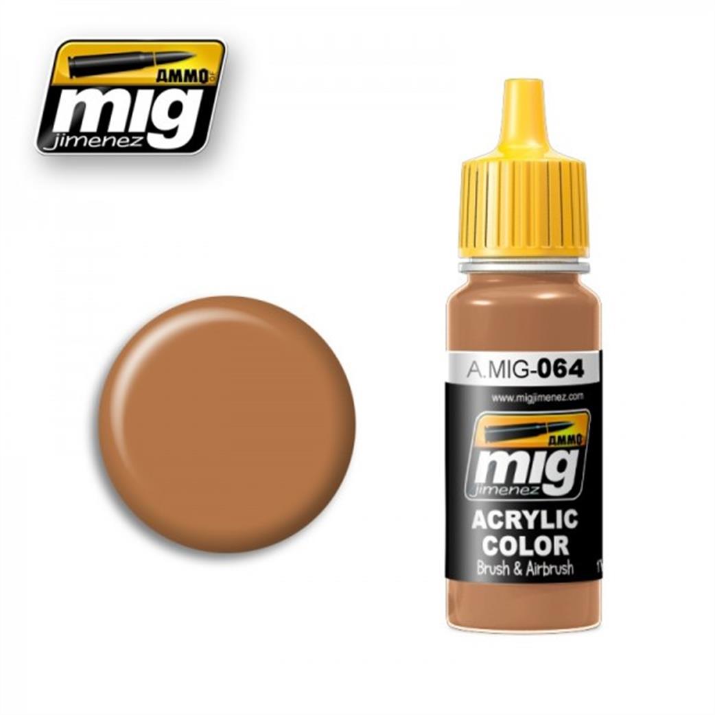 Ammo of Mig Jimenez  A.MIG-064 064 Brown Earth Acrylic Paint