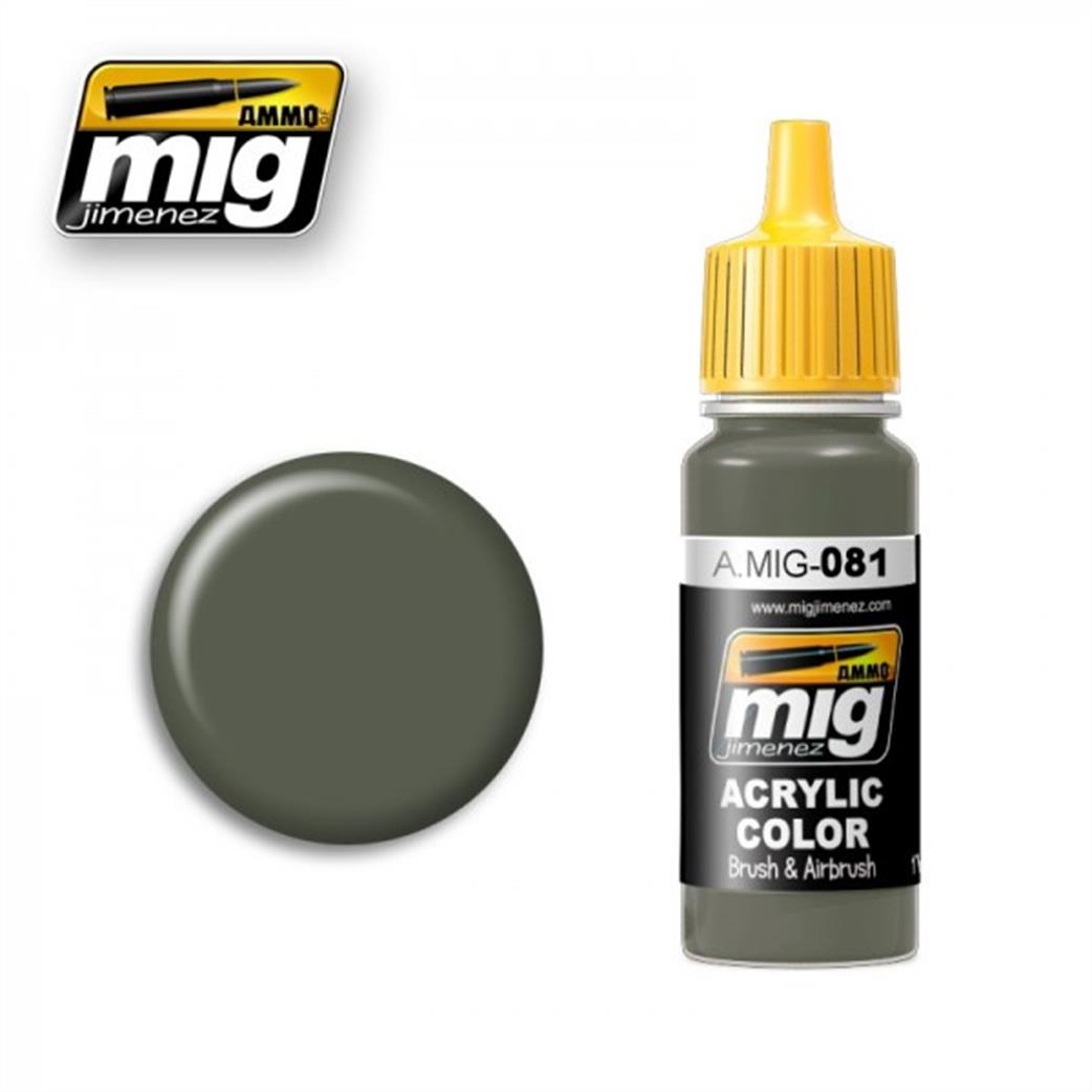 Ammo of Mig Jimenez  A.MIG-081 081 US Olive Drab Vietnam Era Acrylic Paint