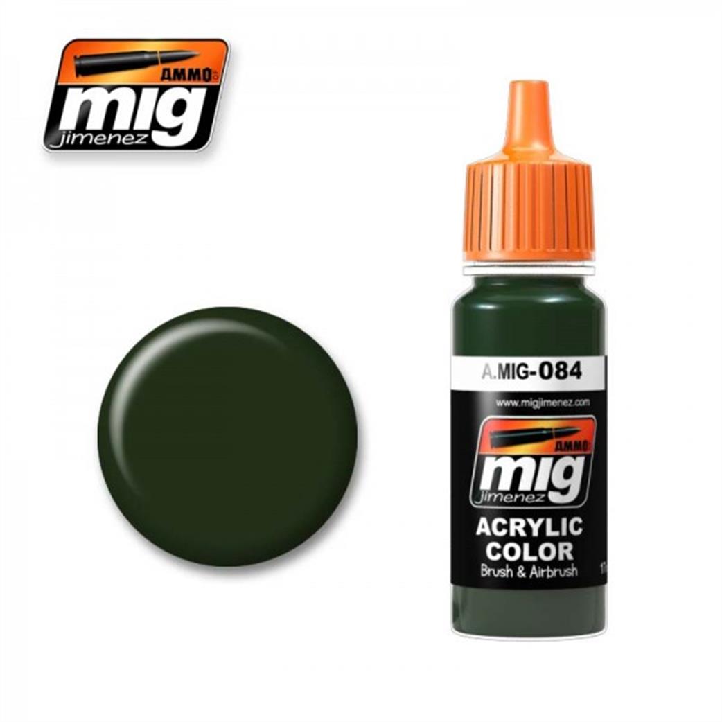 Ammo of Mig Jimenez  A.MIG-084 084 NATO Green Acrylic Paint