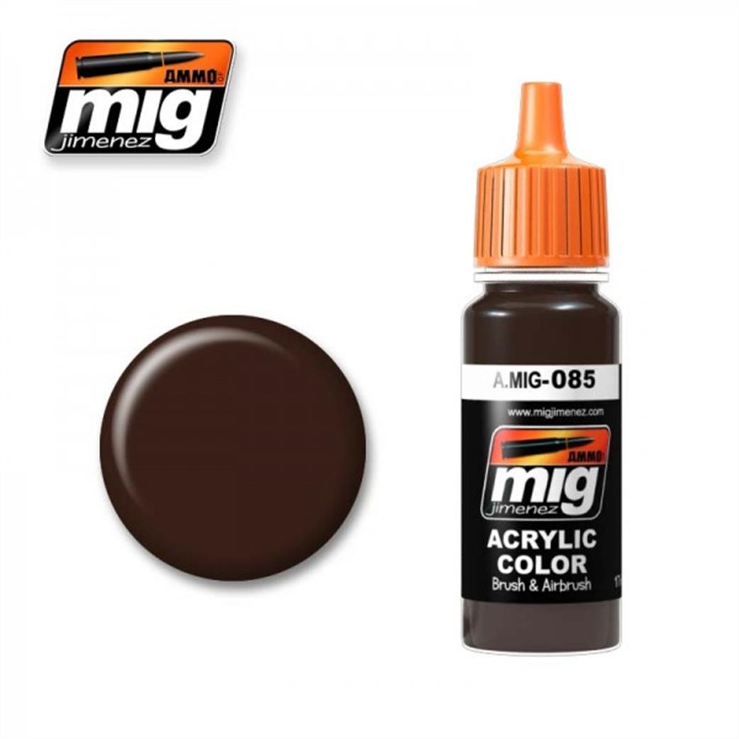 Ammo of Mig Jimenez  A.MIG-085 085 NATO Brown Acrylic Paint