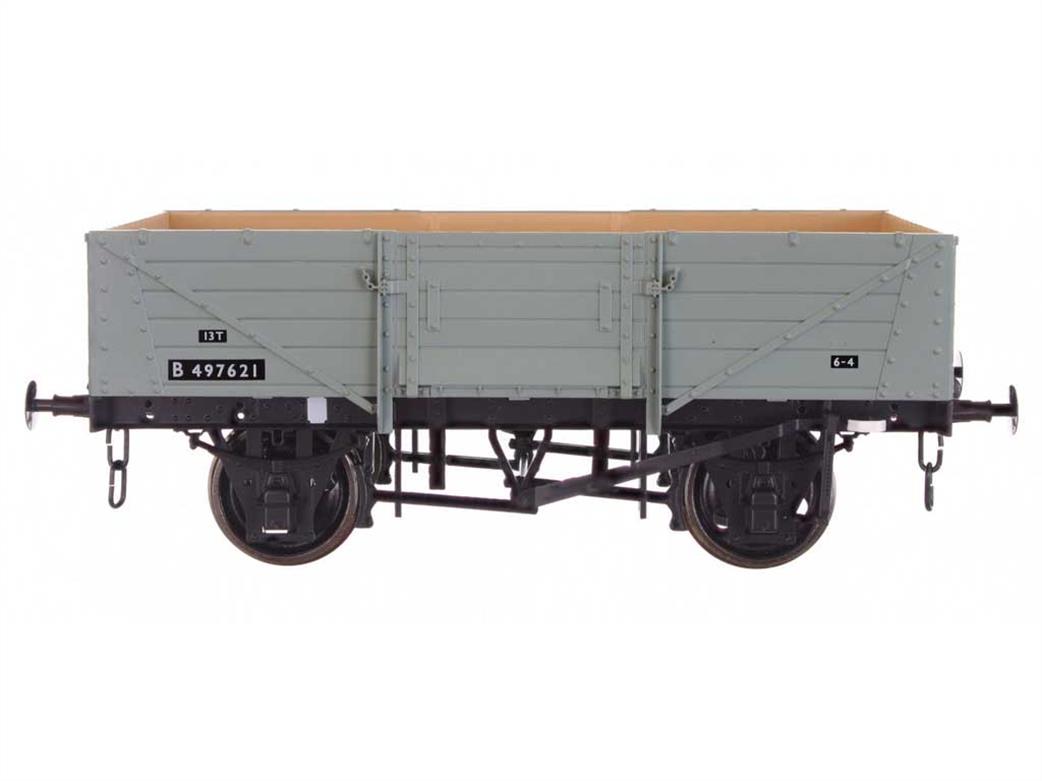 Dapol O Gauge 7F-053-010 BR B497621 Diagram 1/039 12-Ton Open Wagon BR Grey