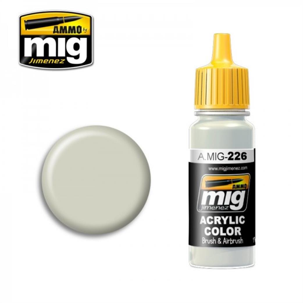 Ammo of Mig Jimenez  A.MIG-226 226 Grey Acrylic Color Paint