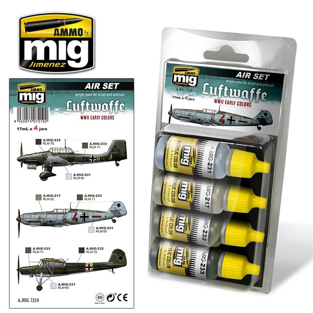 Ammo of Mig Jimenez  A.MIG-7210 Luftwaffe WW2 Early Colours