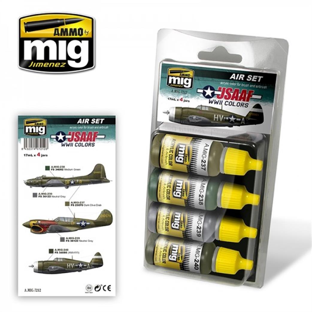 Ammo of Mig Jimenez  A.MIG-7212 USAAF WW2  Colours