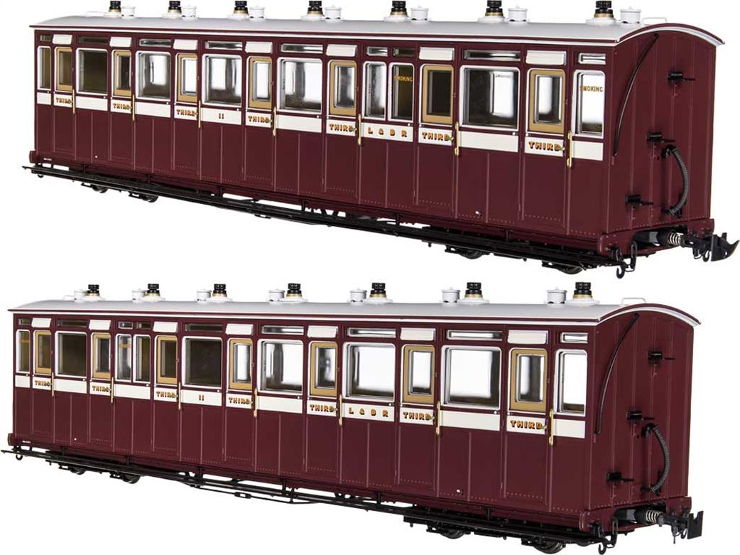 Dapol Lionheart Trains O-16.5 LHT-7NP-003 Lynton & Barnstaple Rly No.11 Third Class Coach L&B Livery 1901-1922