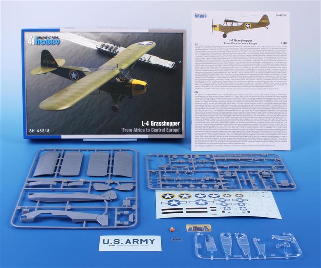 Special Hobby 1/48 SH48218 Piper L-4 Grasshopper WW2 Spotter Plane Plastic Kit