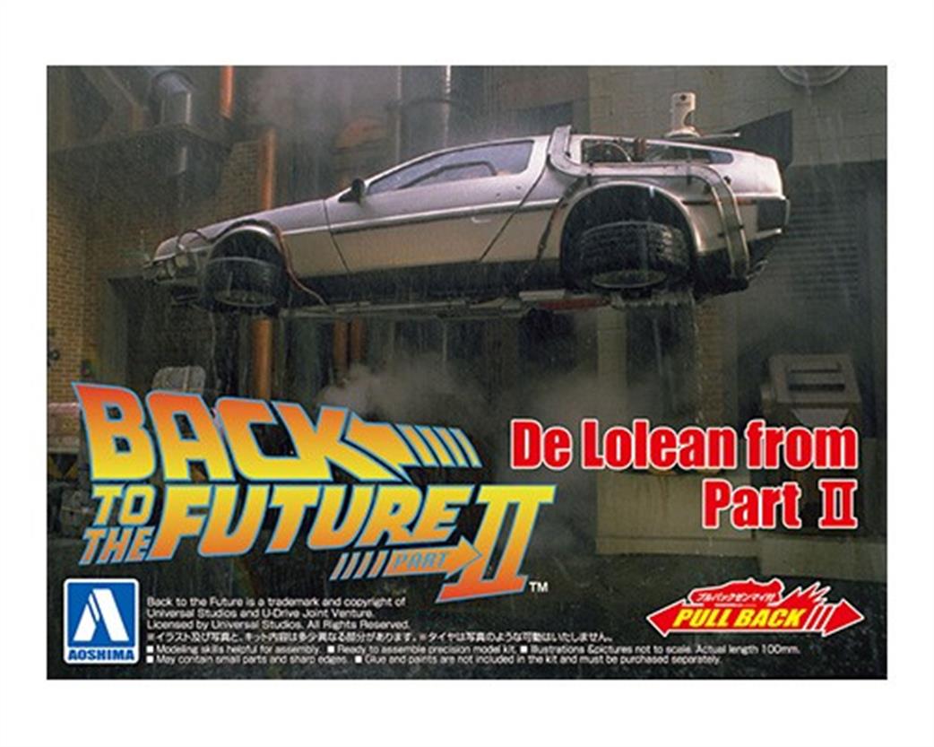 Aoshima 1/43 No.12 De Lorean from Back to the Future Part 2