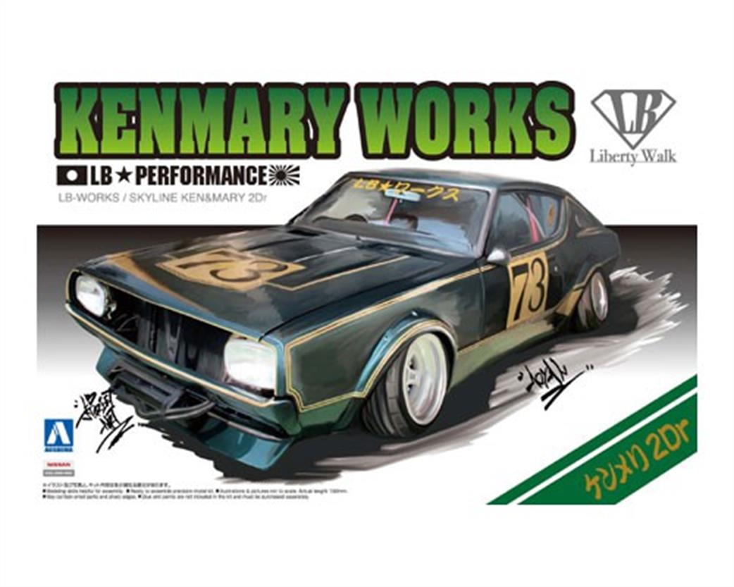 Aoshima 1/24 00981 Ken & Mary Works Custom Skyline 2 Door Car Kit