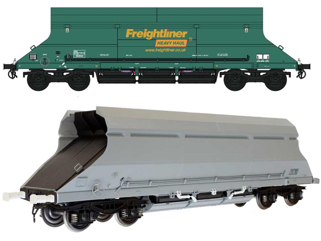 Dapol O Gauge 7F-026-006 Freightliner HIA Limestone Hopper Wagon Green 369020