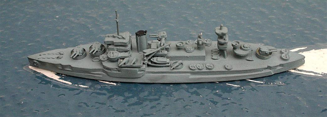 Secondhand Mini-ships 1/1200 KB4 USS Wyoming gunnery training ship 1940s